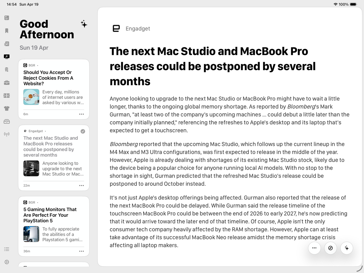 Bulletin iPad screenshot 3