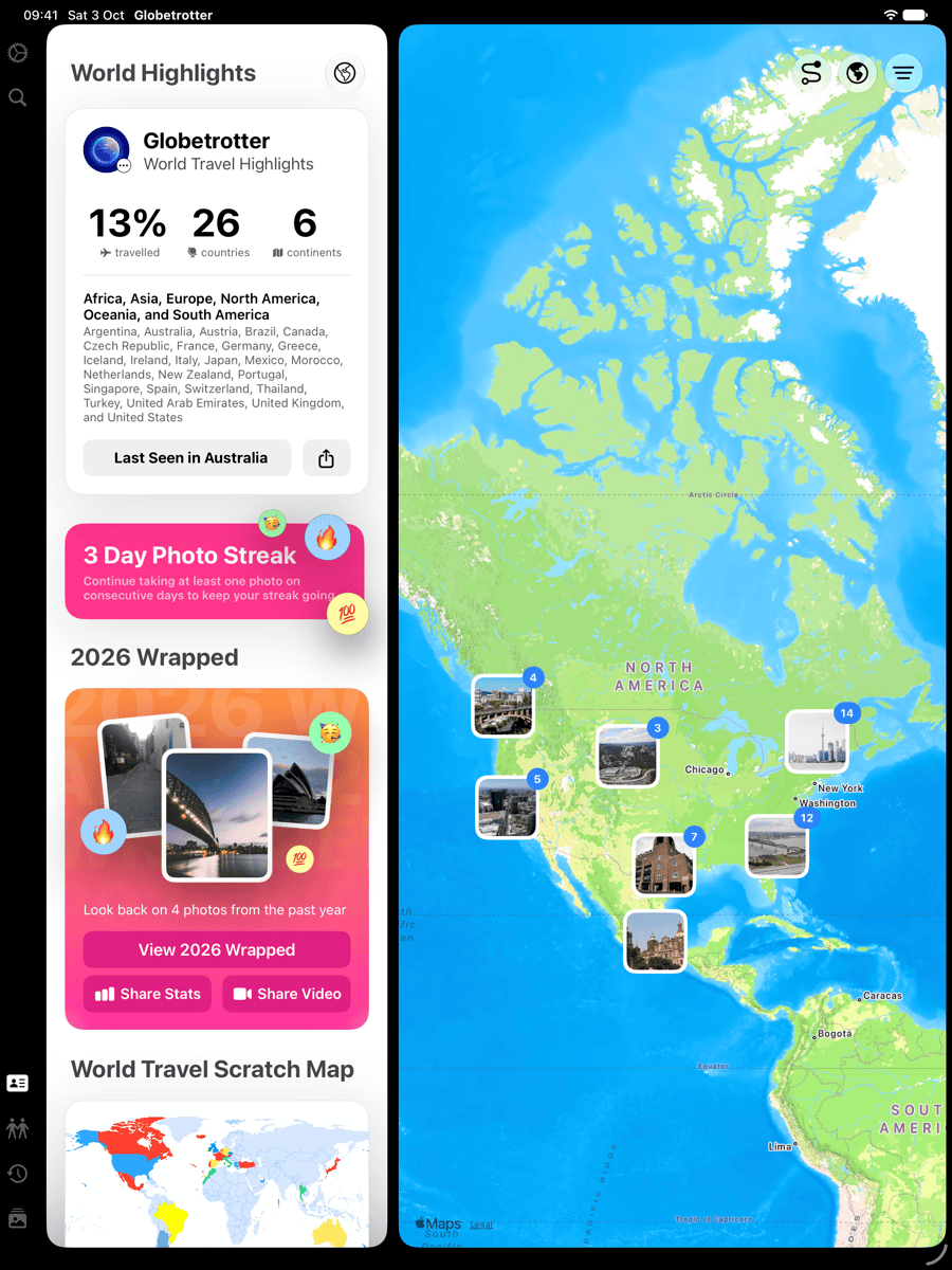 Globetrotter iPad screenshot 1