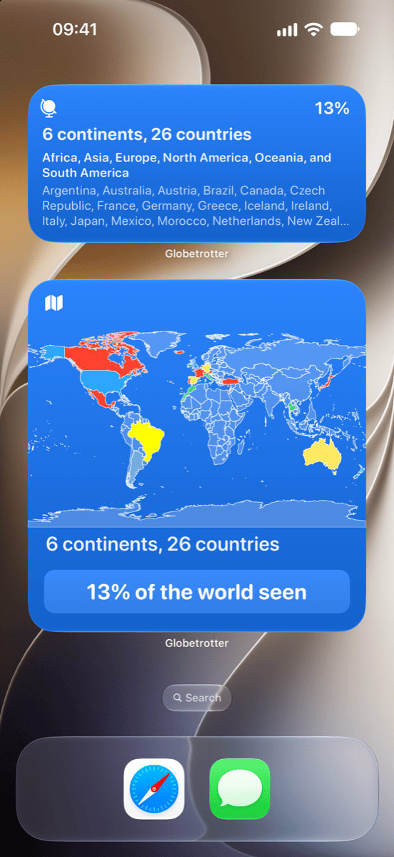 Globetrotter iPhone screenshot 7